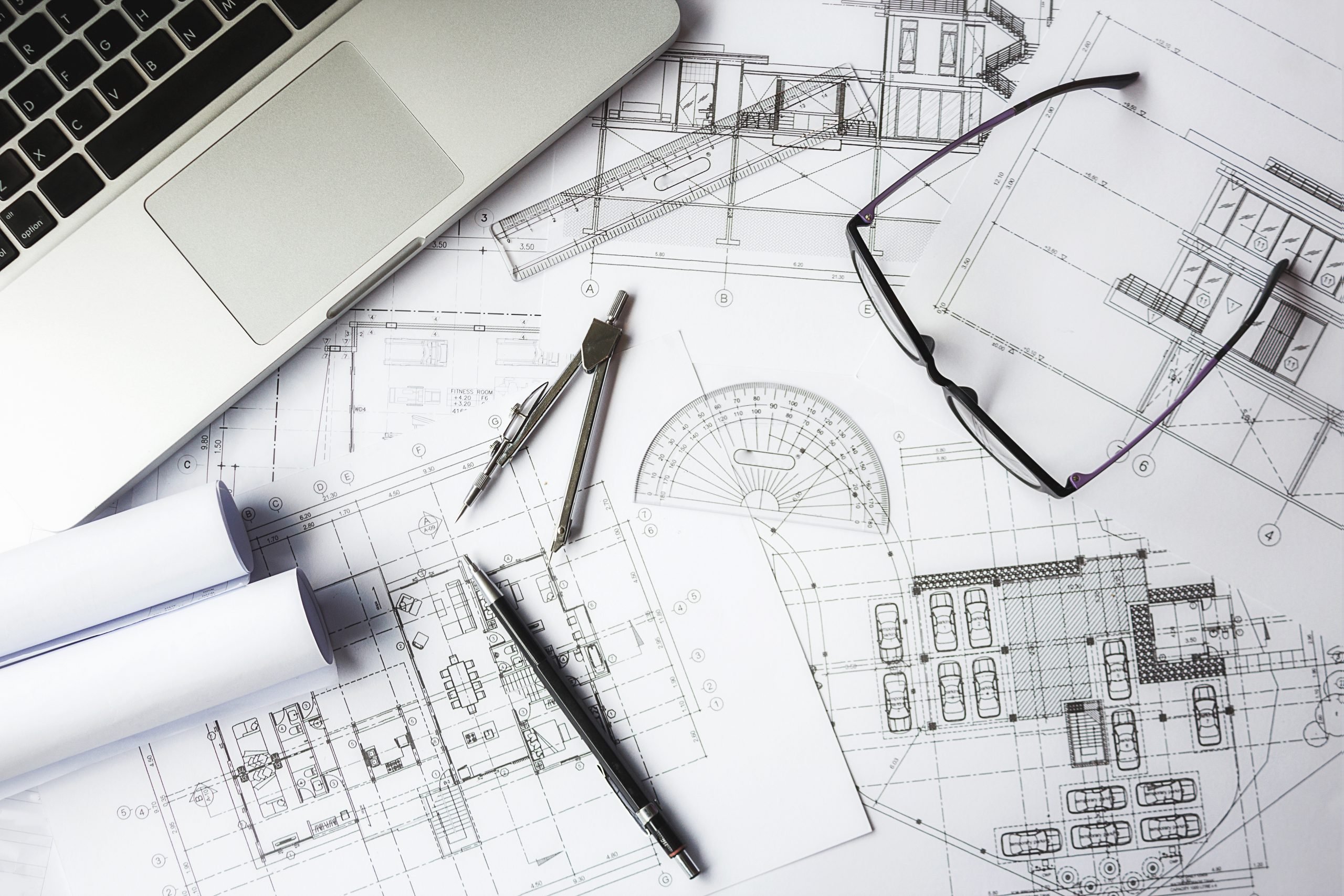 image-of-engineering-objects-on-workplace-top-view-construction-concept-engineering-tools-vintage-tone-retro-filter-effect-soft-focus-selective-focus-1-scaled